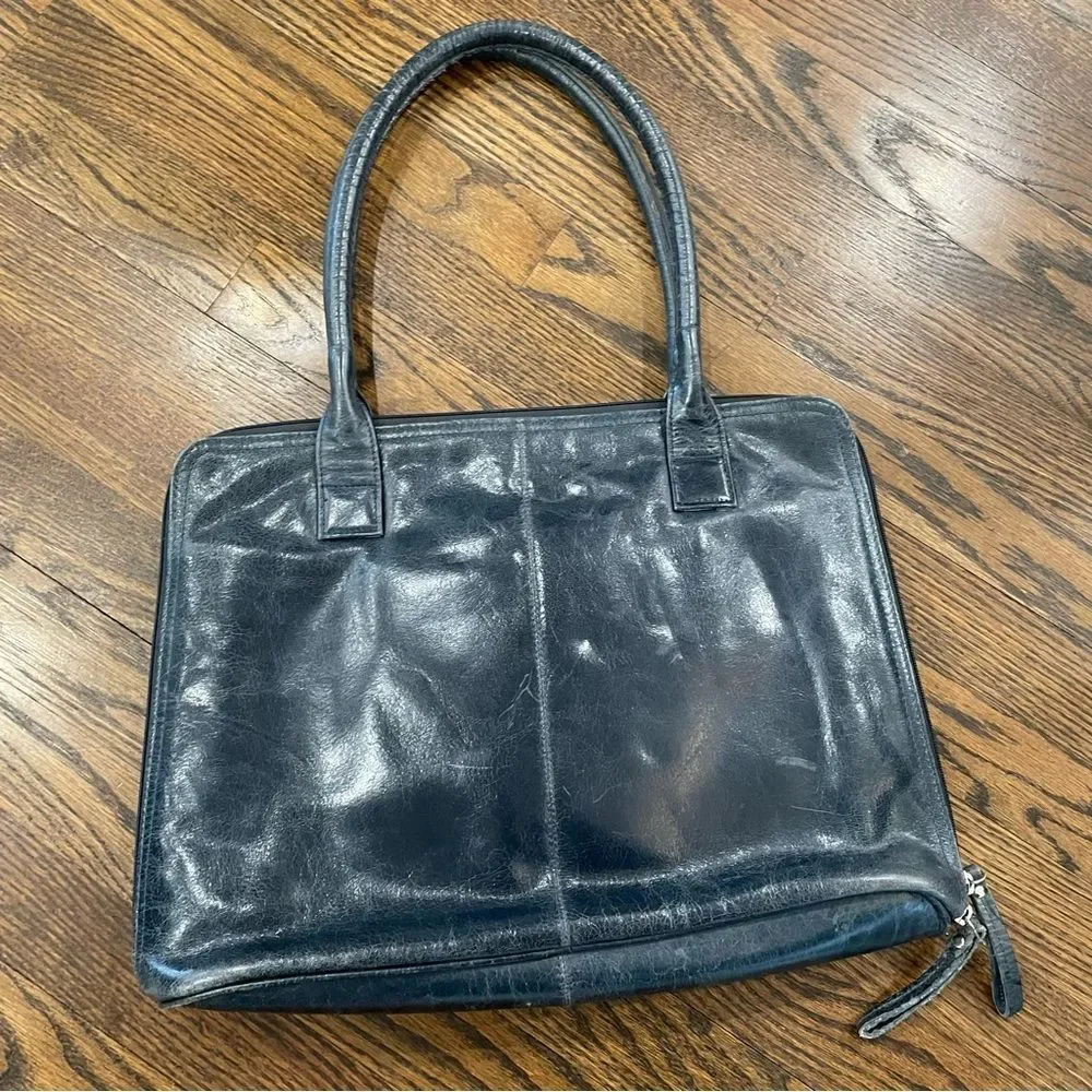 LATICO Black Leather Laptop Bag Shoulder Bag Briefcase
